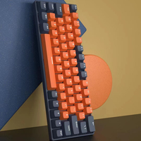 Clavier d'Ordinateur Mécanique 61 Touches RGB, Conception Ergonomique, Clavier Connecté pour Gaming, Ordinateur Pas Cher