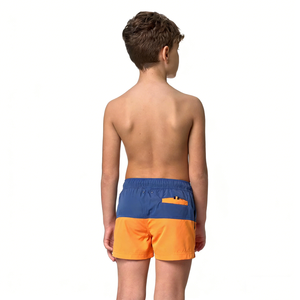 Short <span class=keywords><strong>de</strong></span> <span class=keywords><strong>bain</strong></span> pour garçons à séchage rapide, antibactérien, écologique, extensible dans quatre directions, avec doublure en maille nylon élasthanne, coupe boxer, style boardshort - Product Image 3