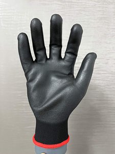 Guantes de seguridad de uso general EN388 aprobados por la <span class=keywords><strong>CE</strong></span> con revestimiento de PU transpirable antideslizante, guantes de trabajo OEM con logotipo personalizado - Product Image 2