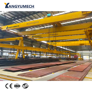 เครนสะพานอุตสาหกรรมแบบคานคู่ <span class=keywords><strong>LH</strong></span> พร้อมรอกไฟฟ้า 30 ตัน แกนเครื่องยนต์ ระยะการใช้งาน 7.5-31.5 เมตร ความสูงในการยก 18 เมตร - Product Image 3