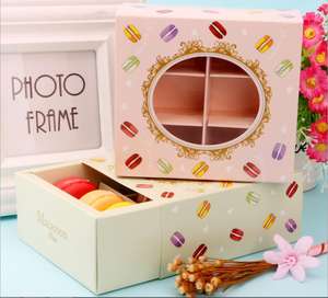 Оптовая продажа, печать на заказ, высокое качество, 6 шт., квадратная пищевая бумажная коробка с окошком из Китая - Product Image 2