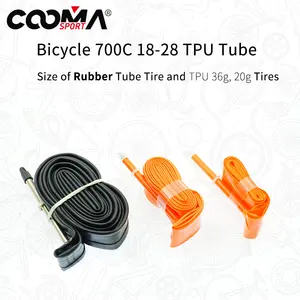 Ultralight TPU Road Inner 700c Tube Bike Road French Valve 700 18 25 28 32 38 Super Light MTB Bicycle Tire 29 Inch