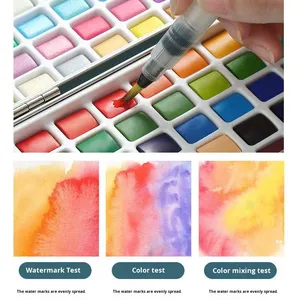 Ensemble de peinture aquarelle solide de 90 couleurs Petite boîte en étain Peinture artistique professionnelle <span class=keywords><strong>Art</strong></span> des ongles Mélange Perlé Fabriqué en Chine pour les enfants de 3 ans et plus - Product Image 4