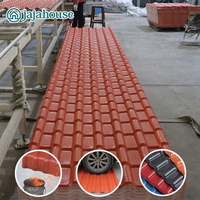 Matériaux de construction durables, modernes, ignifuges, en résine synthétique ASA, tuiles de toit espagnoles en PVC