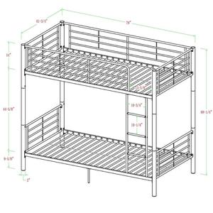 Apartment Hostel Steel Bunk <b>Bed</b> 2020 Kening New Style KN-b709 Wholesale Knock Down Modern Heavy Duty Double Metal Bunk <b>Bed</b> - Product Image 5
