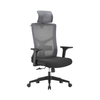 Chaise de bureau exécutive noire en maille intégrale, la plus vendue, à prix abordable, avec support lombaire ergonomique réglable, appuie-tête réglable en hauteur et 3 vérins à gaz