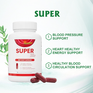 Capsules de racine de betterave OEM/ODM, booster d'oxyde nitrique, complément pour la pression artérielle, formule haute puissance, facile à avaler - Product Image 2