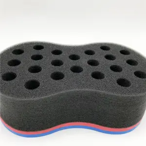 Custom Magic One Side Twist Tool Tijdbesparende Foam Curling Haarspons Voor Zwarte Mannen