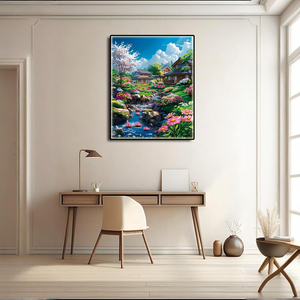 <span class=keywords><strong>Pintura</strong></span> popular por números <span class=keywords><strong>Paisaje</strong></span> <span class=keywords><strong>rural</strong></span> Principiantes <span class=keywords><strong>Pintura</strong></span> personalizada por números Kit Centro comercial Decoración avanzada - Product Image 3