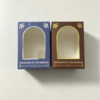 Boîte à savon pliable écologique avec fenêtre transparente, boîte cadeau Matryoshka avec dorure à chaud pour savon fait maison, parfum, cosmétiques