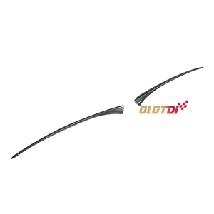 JS Style Carbon Fiber Front <b>Splitter</b> Bumper Lip Lights Fender <b>Splitters</b> Flaps for Honda 10TH FK7 FK8 Auto Tuning - Product Image 2