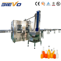 Máquina de Llenado de Botellas de Vidrio de Alta Velocidad para Jugos de Frutas, Línea de Producción Automática de Llenado y Tapado de Bebidas