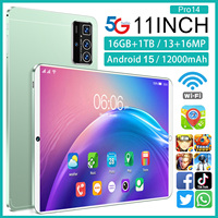Tablet Pro 14 de 11 Pulgadas con Llamadas MTK, 16GB+1TB, 108MP, 8000mAh, 5G, Wi-Fi, Doble SIM+TF, Enlace de Voz, Puede Llamar, Multilingüe, Oficial