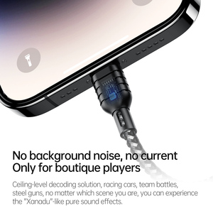 <span class=keywords><strong>Adaptateur</strong></span> audio Plextone 3,5 mm pour <span class=keywords><strong>iPhone</strong></span>, compatible jeux, musique, appels, contrôle du volume, PD 30W pour téléphone - Product Image 6