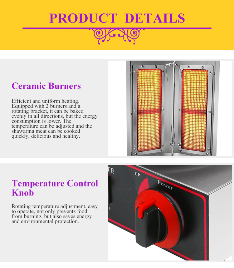 Shawarma Gas Kebab Machine For Sale Home Use With Factory Price