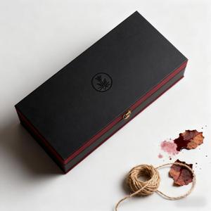 Boîtes d'emballage de luxe sur mesure <span class=keywords><strong>en</strong></span> <span class=keywords><strong>carton</strong></span> rigide noir mat pour coffrets de spiritueux, champagne, whisky, bouteilles de vin rouge, verres, boîte cadeau <span class=keywords><strong>en</strong></span> papier - Product Image 3