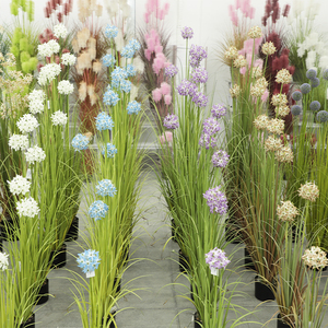 Hierba de cebolla Artificial para exteriores, hierba de 150 cm con olla, decoración del hogar, planta pequeña al por mayor para el mercado - Product Image 6