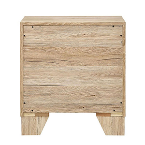 Natural 2-<b>Drawer</b> Nightstand Wood <b>Storage</b> <b>Drawer</b> Cabinet Bedroom Furniture - Product Image 3