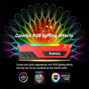 Original <span class=keywords><strong>DDR4</strong></span> RGB RAM Memoria 8GBX2 16GBX2 3200Mhz XMP OC 3600Mhz por Ramsta Wolverine Series para PC Desktop Gaming em Estoque - Product Image 3