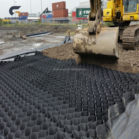 Geocelda de HDPE de Alta Calidad, Estabilizador de Grava, Rejilla de Pavimentación Tipo Panal, Refuerzo para Caminos, Estacionamientos y Muros de Contención Exteriores