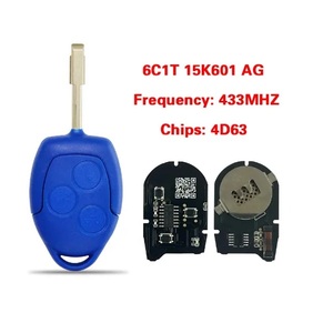 Llave Inteligente de Repuesto para Transit 2006-2014, Llave Remota Inteligente de 3 Botones, 434MHZ, Chip 4D63, FCC 6C1T-15K601-AG - Product Image 1