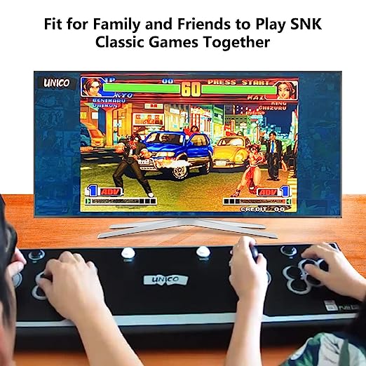 UNICO SNK NeoGeo Retro Arcade Stick - Pre-Loaded with 44 Classic