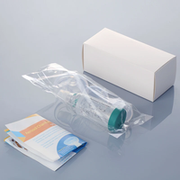 Chambre d'inhalation pour animaux de compagnie avec trois masques en silicone pour administrer des médicaments respiratoires aux chats et aux chiens de différents poids