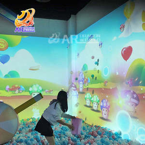 AR แผ่นฉายภาพติดผนังแบบอินเทอร์แอคทีฟ,กิจกรรมติดผนังสุดวิเศษที่โยนบอลสระว่ายน้ำสนามเด็กเล่นแบบนุ่มสำหรับขี่สนุก - Product Image 4