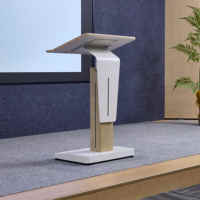 Pupitre intelligent à hauteur réglable, podium d'accueil, petit pupitre pour réunions, formations, discours et consultation