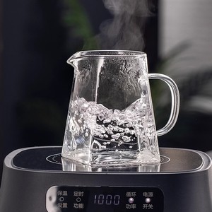 Service à thé en verre borosilicate haute résistance avec infuseur épaissi, idéal pour le bureau, cadeau pour adultes - Product Image 4