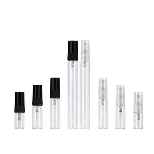 2 ml 3 ml 5 ml 10 ml mini boş şeffaf cam parfüm örnek şişesi atomizer sprey parfüm şişeleri