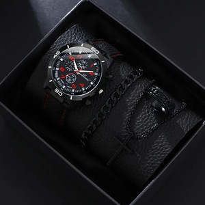 Fashion Big Case Sport <b>Watch</b> For Men Large <b>Arabic</b> Numerals Chronograph Style Leather Band Japan Movt Male Quartz Wrist <b>Watch</b> - Product Image 5