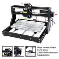 Machine de découpe et de gravure laser CNC 3018 Pro pour bois, métal, papier, verre avec broche avec laser sans laser