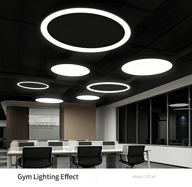 LED Pendant Modern Ceiling Lamp Flush Mount Metal+PVC Bright Chandelier Lighting