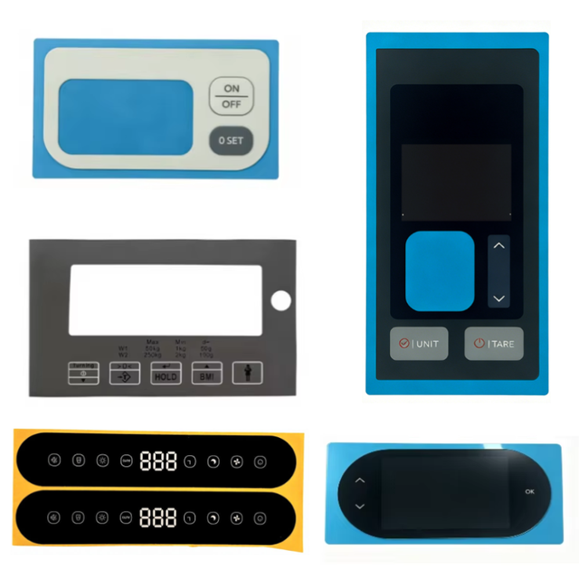 Factory Custom Language Shape Size PC PMMA Acrylic Graphic Overlay Membrane Keypad Switch Panel
