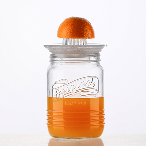 Prelyn 1L 2-trong-1 ép lưu trữ Glass <span class=keywords><strong>Mason</strong></span> <span class=keywords><strong>Jar</strong></span> citrus Máy ép trái cây nắp rõ ràng Glass bóp tươi con dấu cho thực phẩm lưu trữ container - Product Image 4