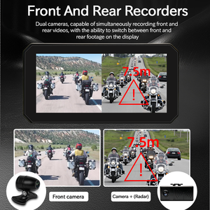 Écran portable 6 pouces pour moto avec CarPlay, navigation GPS, Android Auto sans fil, étanchéité IPX7 et avertissement <span class=keywords><strong>radar</strong></span> - Product Image 4