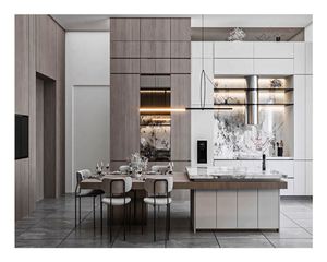 Điện Kéo ra Món Ăn Giá Cảm Ứng Thông Minh Cảm Biến Tempered Glass Gola Hồ Sơ Nhà Bếp Tự Chọn Tủ Xử Lý Sang Trọng - Product Image 5