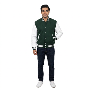 Veste de travail d'hiver pour homme la plus vendue, style bomber universitaire, 100 % coton respirant, col montant, tissu personnalisé, épaisseur standard - Product Image 1