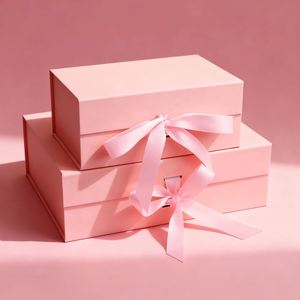 Boîtes en papier pliables personnalisées de luxe avec ruban magnétique, gaufrage artistique et pelliculage mat pour cadres photo et cadeaux – Vente en gros - Product Image 1