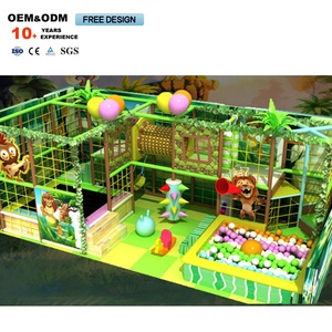 Équipement de terrain de jeu d'escalade intérieur personnalisé de haute qualité pour enfants sur le thème de la forêt verte - Product Image 3