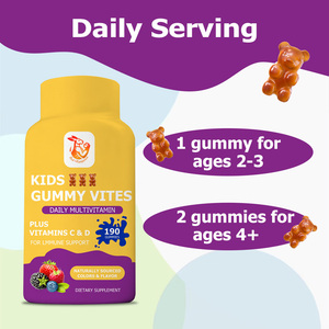 Gomitas Multivitamínicas para Niños OEM ODM con Ácido Pantoténico y Yodo, Multivitaminas Diarias para Niños para Reforzar el Sistema Inmunológico - Product Image 3