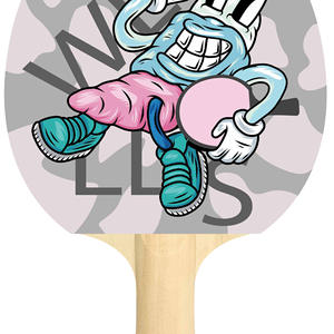 โรงงานเทอร์ราบอนด์จำหน่ายไม้<span class=keywords><strong>ปิงปอง</strong></span>พกพาลายการ์ตูนสีสันสดใสพิเศษแบบกำหนดเอง พร้อมลูก<span class=keywords><strong>ปิงปอง</strong></span>พิมพ์ลายคาร์บอนไฟเบอร์ - Product Image 2