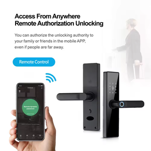 Nueva llegada Tuya Smart WiFi Control remoto Huella digital Cerradura de puerta Soporte Multi Idioma - Product Image 3