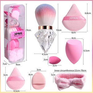 ฟองน้ำแต่งหน้า JPNK 20 ชิ้น ชุดแปรงคาบูกิ ฟองน้ำรองพื้น แปรงปัดแป้งฝุ่น ฟองน้ำแต่งหน้ารูปสามเหลี่ยม พร้อมกล่อง - Product Image 2