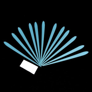 Autocollants muraux fluorescents en forme de météore, en PVC, pour chambres d'enfants, décoration de chambre à coucher, 17Cm, jaune bleu, paquet de 12 - Product Image 3