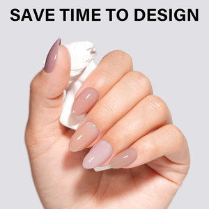 <span class=keywords><strong>Aillsa</strong></span> OEM - Caja de 5 colores de puntas de uñas de gel suave de cobertura completa, color nude rosa sólido, uñas postizas cortas almendradas para dedos, venta al por mayor - Product Image 4