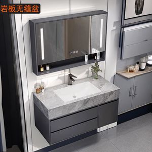 Modern Wall-Mounted <b>Floating</b> Bathroom Vanity Cabinet Ceramic Basin Water Resistant Eco-Friendly 3-Year Warranty OEM/ODM - Product Image 1