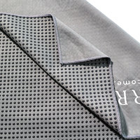 Serviettes de sport en microfibre EM Custom Sweat, antidérapantes, absorbantes, portables, pour la gym, la plage, le yoga, le pilates, à séchage rapide, avec points antidérapants.