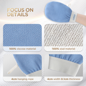 <span class=keywords><strong>Gant</strong></span> de hammam <span class=keywords><strong>Kessa</strong></span> en fibre de sisal et de viscose 2 en 1 de haute qualité <span class=keywords><strong>gant</strong></span> exfoliant pour moins de bosses et de poils incarnés pour adulte - Product Image 2